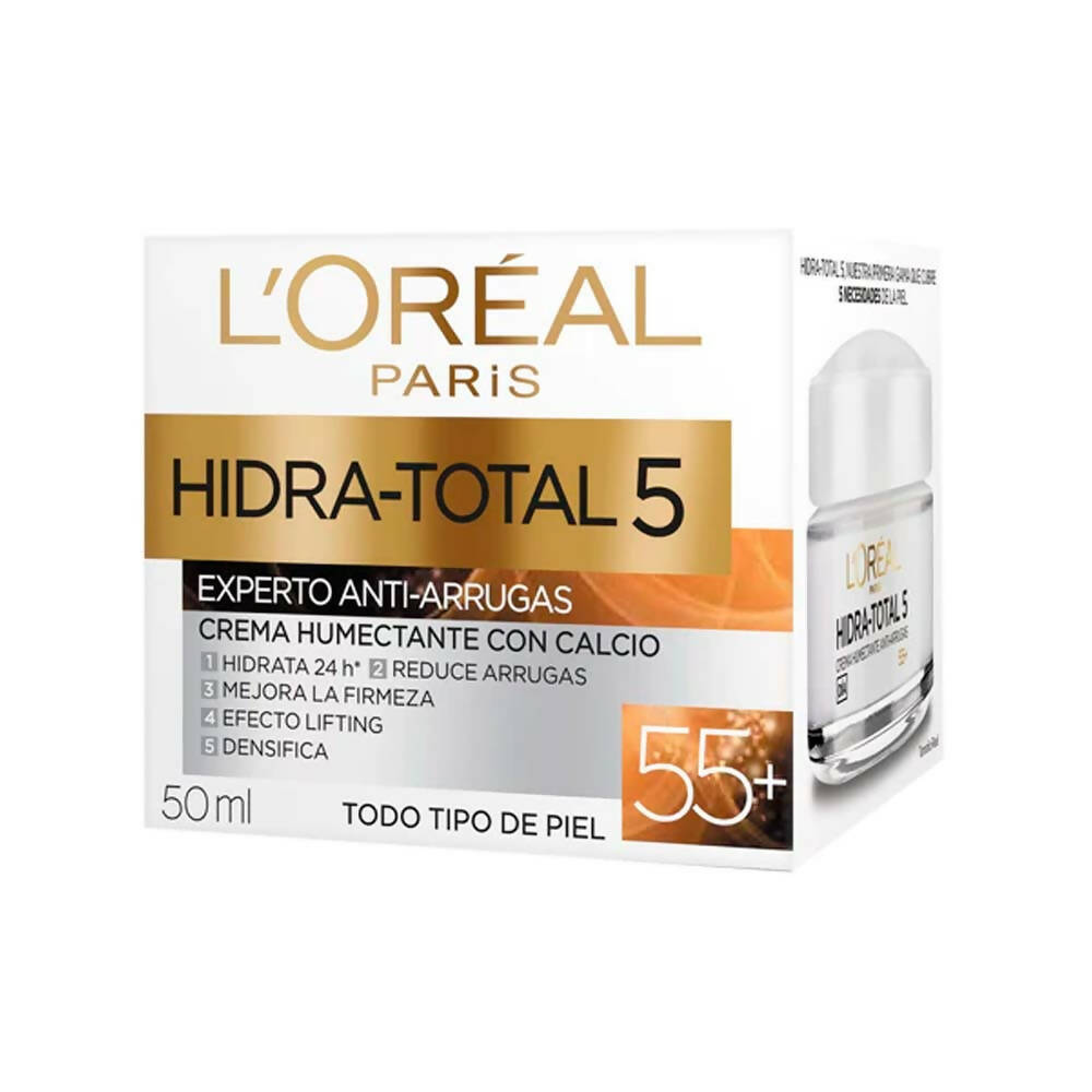 Crema Humectante L'Oreal Hidra Total Antiarrugas +55 años 50ml