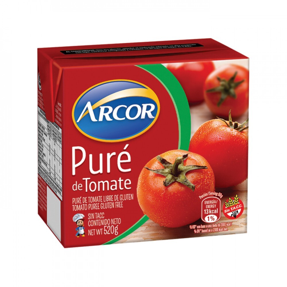 Puré De Tomates Arcor Tetrabrik 520gr