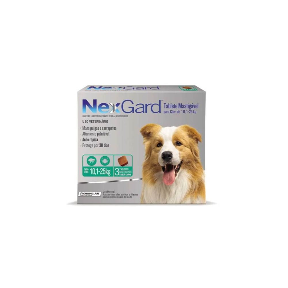 1 Tableta Para Pulgas y Garrapatas Nexgard (10-25kg Perros)