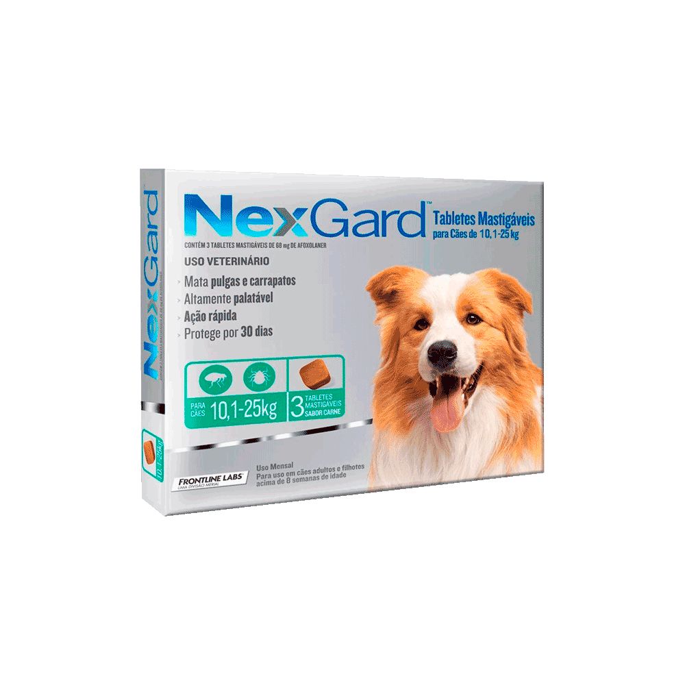 1 Tableta Para Pulgas y Garrapatas Nexgard (10-25kg Perros)