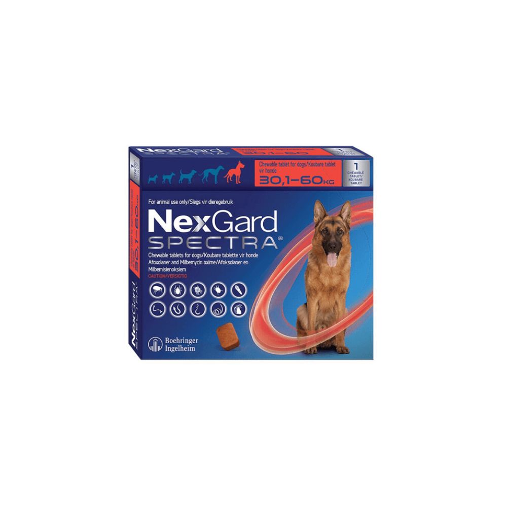 1 Tableta Para Pulgas y Garrapatas Nexgard (30 a 60kg)