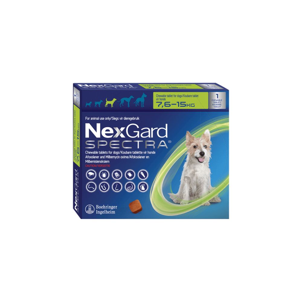 1 Tableta Para Pulgas y Garrapatas Nexgard (7.6-15kg Perros)