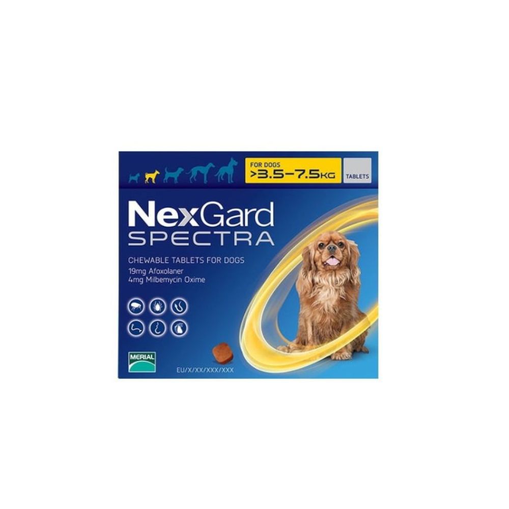 1 Tableta Para Pulgas y Garrapatas Nexgard  (Perros 3,5 a 7,5 kg)