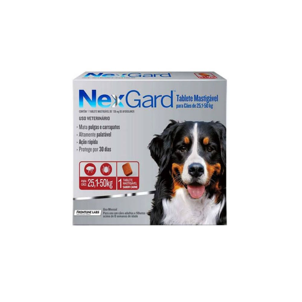 1 TabletaPara Pulgas y Garrapatas Nexgard (25-50kg Perros)