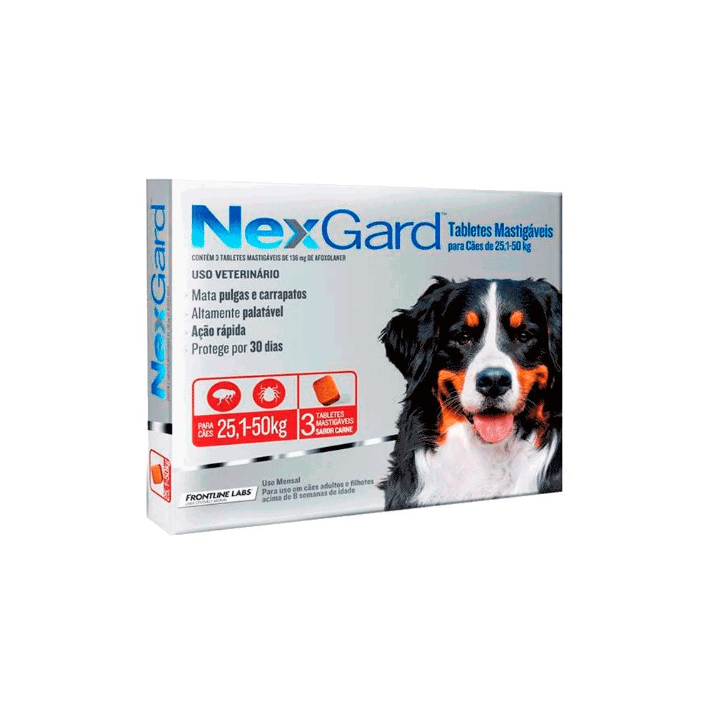 1 TabletaPara Pulgas y Garrapatas Nexgard (25-50kg Perros)