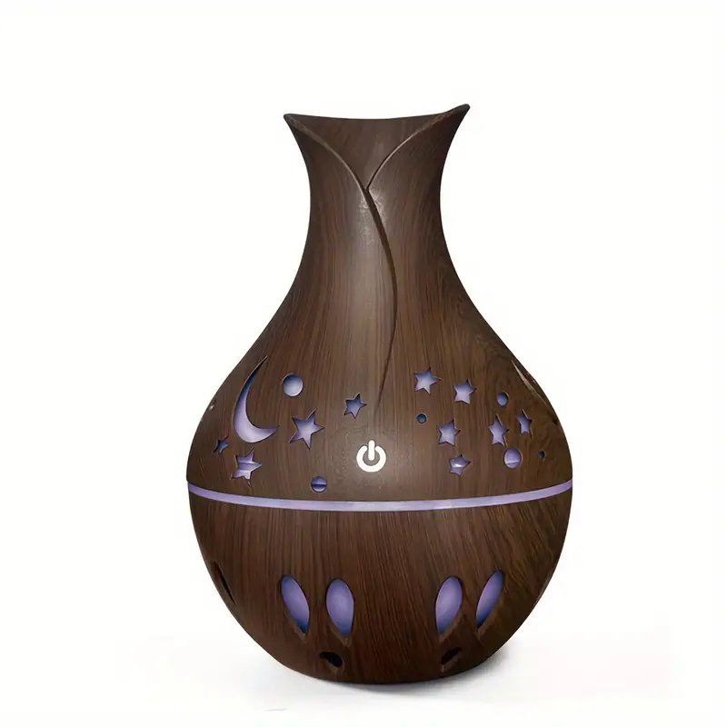 Humidificador Vasija con diseño de madera