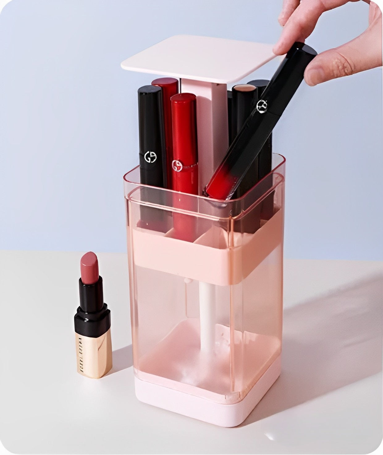 Caja de almacenamiento para labiales