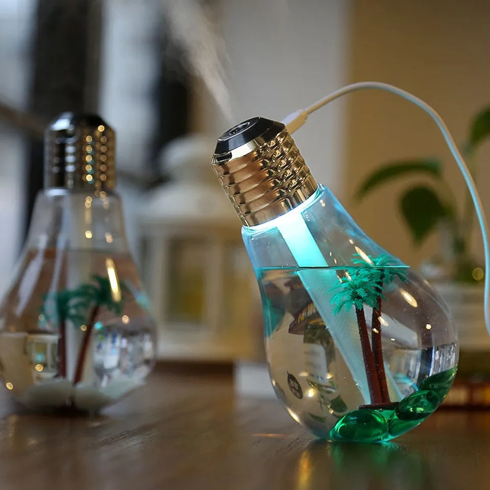 Bombilla humidificador con luz