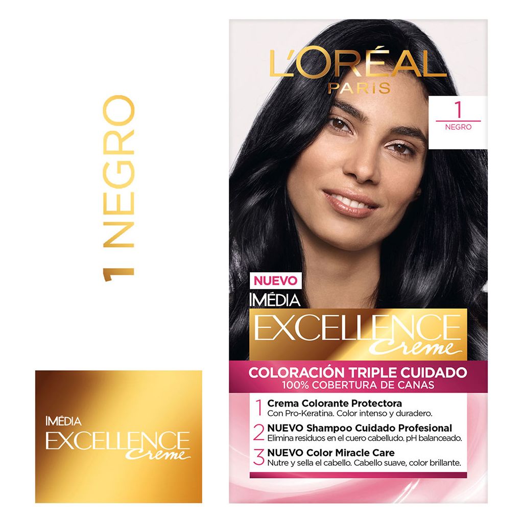 Tinte L´Oreal Excellence Negros