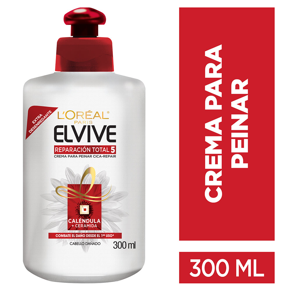 Elvive Crema p/Peinar 300 ml. Reparación Total 5 (BLANCO)