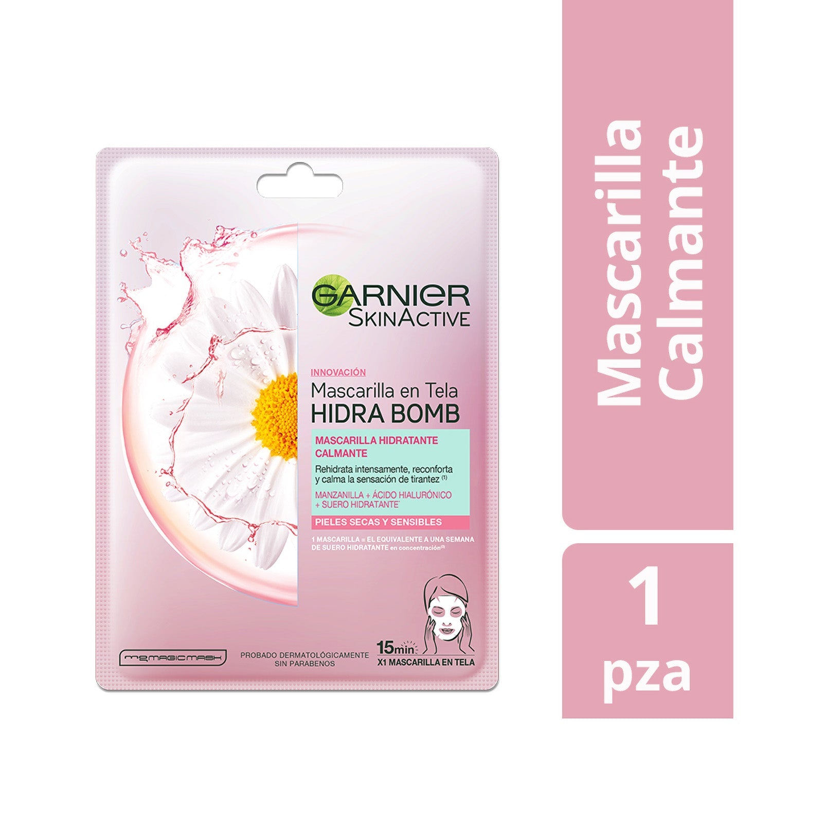 Mascarilla Garnier Hidra Bomb Calmante Piel Seca y Sensible