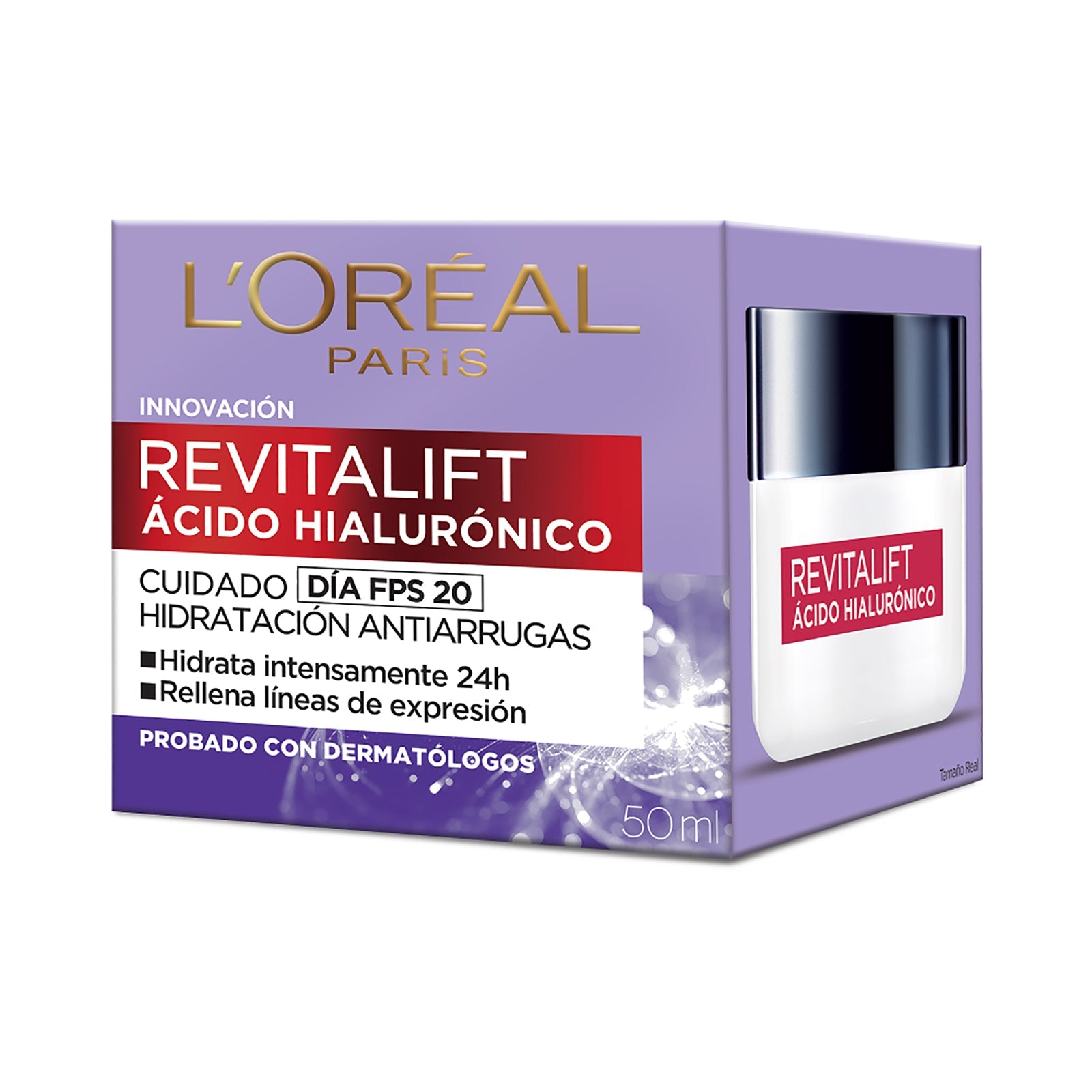 Crema Facial Revitalift Ácido Hialurónico Día FPS20 50ml