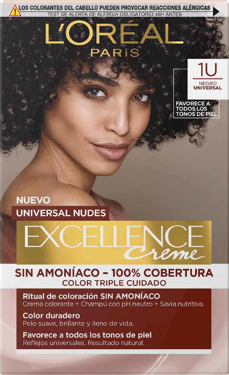 Tinte Loreal Excellence Nudes 1U Negro