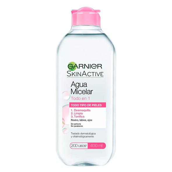 Agua Micelar Garnier Todo en 1 Rosa