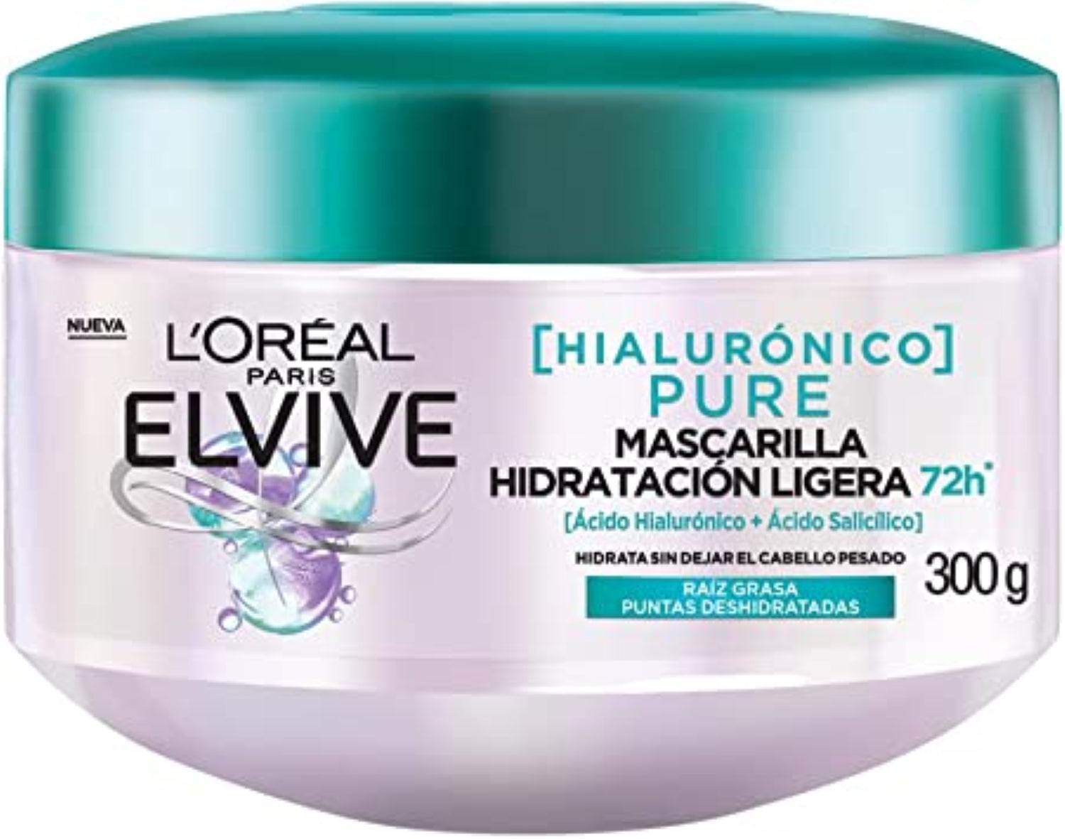 Mascarilla de Tratamiento Elvive Pure Hidrahialurónico 300gr