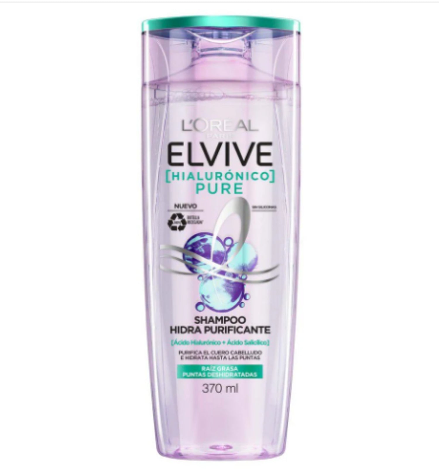 Shampoo Elvive Puro Hidra Hialuronico 400 ml