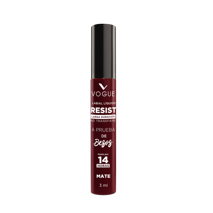 Labial Líquido Vogue Resist de Larga Duración en Tonos Rojos