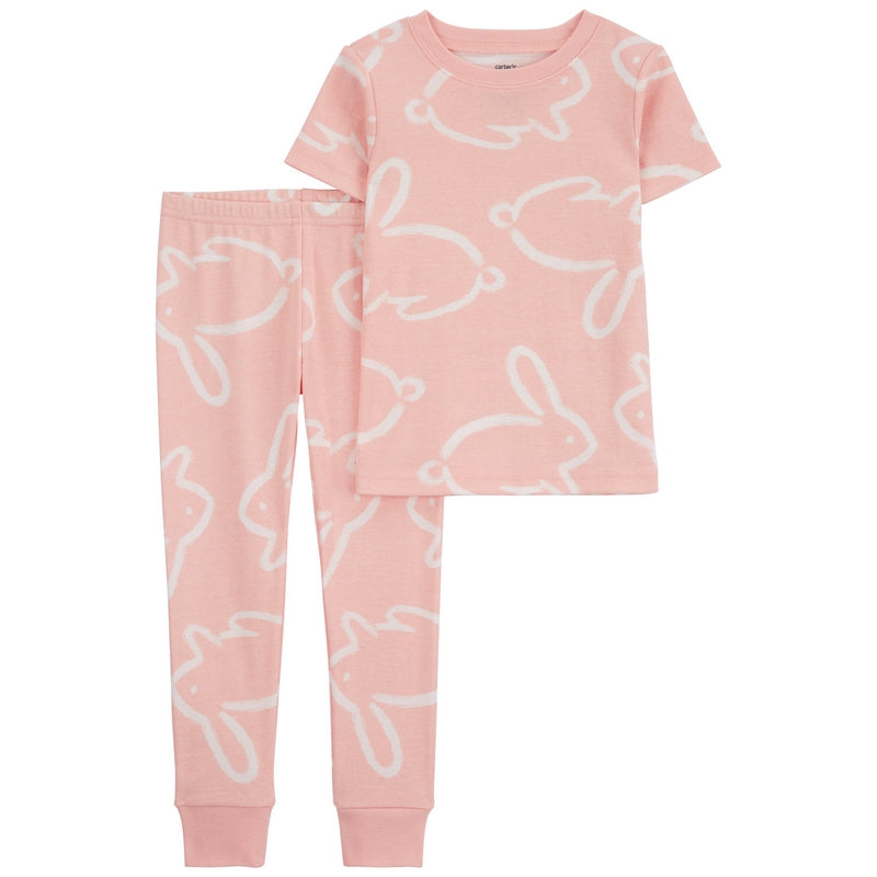 Conjunto de Pijama Baby Crop en Color Rosa Palo 2Q564510