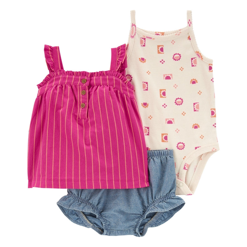 Set de Niña Baby Corp 3 Piezas 1Q427910