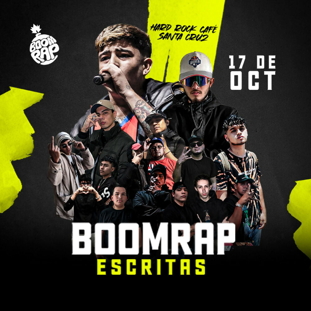 BoomRap Box + Rap en Santa Cruz Fecha 17-10-2024 Entrada Meet And Greet Burger Fase 2