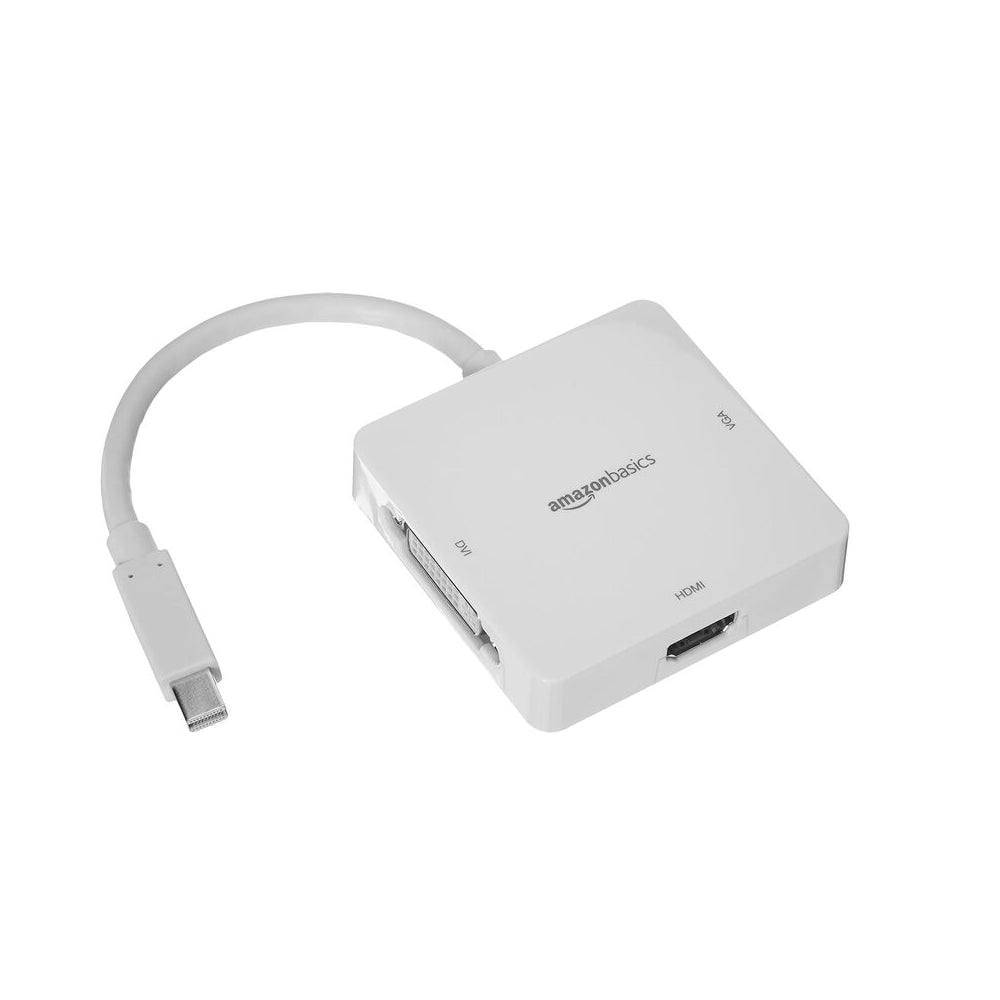 Adaptador Hub Amazon Basic Mini Display Port (Thunderbolt 2) a HDMI VGA DVI Codigo JVAR_5