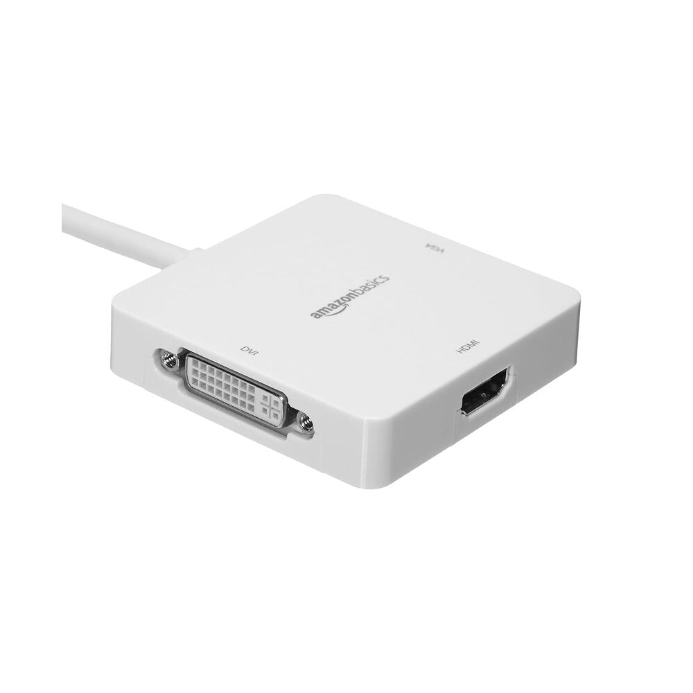 Adaptador Hub Amazon Basic Mini Display Port (Thunderbolt 2) a HDMI VGA DVI Codigo JVAR_5