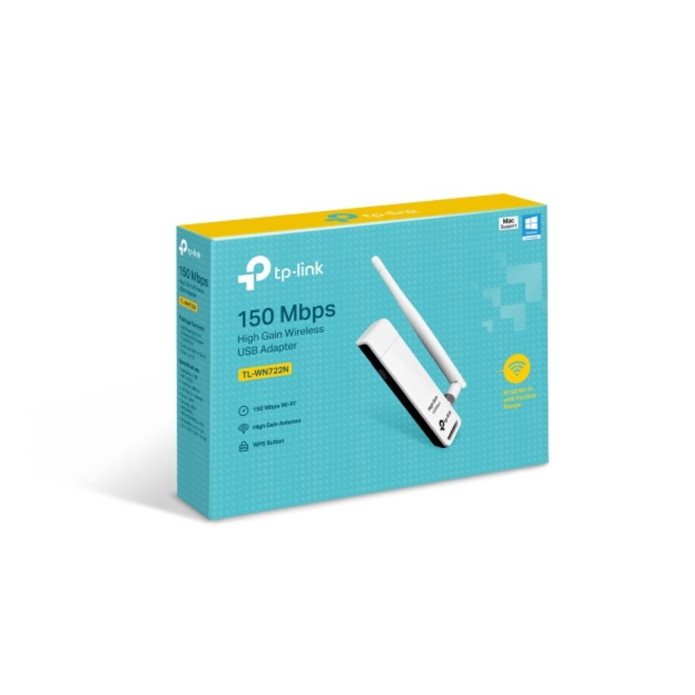 Adaptador WiFi USB Tp-Link inalámbrico Alta Ganancia de 150 Mbps