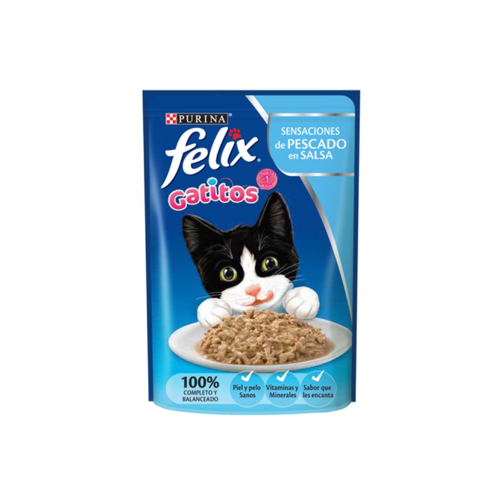 Alimento para Gatitos Felix de Pescado 85 gr