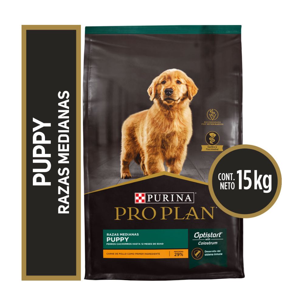 Alimento Para Perro Puppy Medium Breed Pro Plan 15kg AR