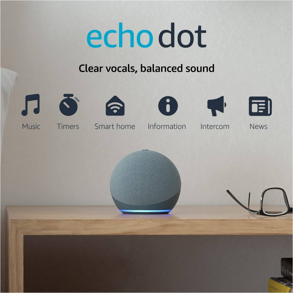 Parlante Inteligente Amazon Echo Dot 5ta Generacion Color Azul