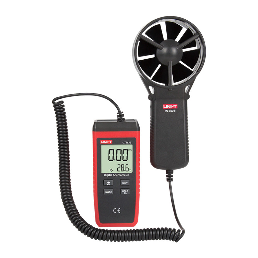 Anemometro Digital Uni-T Mide Velocidad y Temperatura del Viento Codigo UT363S