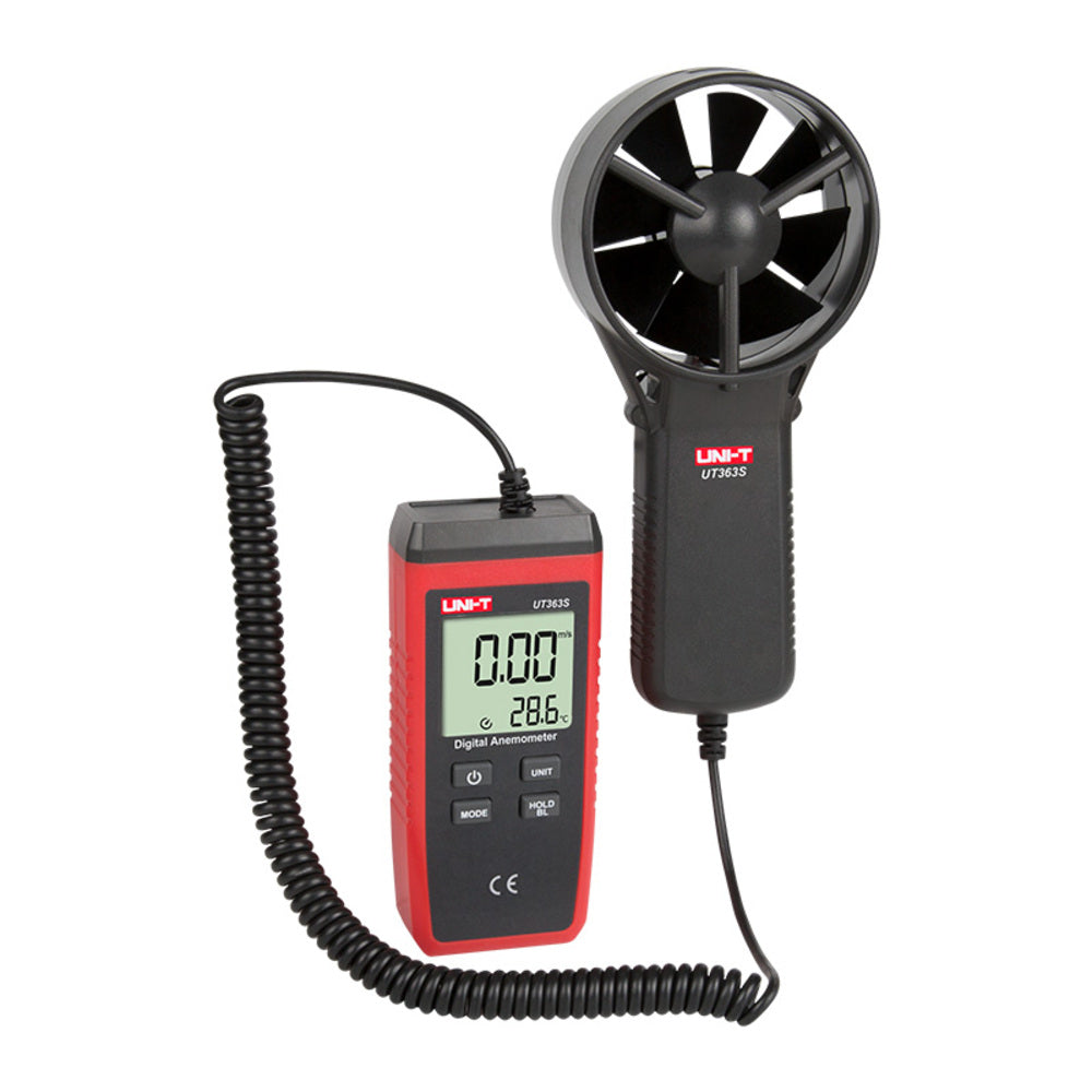 Anemometro Digital Uni-T Mide Velocidad y Temperatura del Viento Codigo UT363S