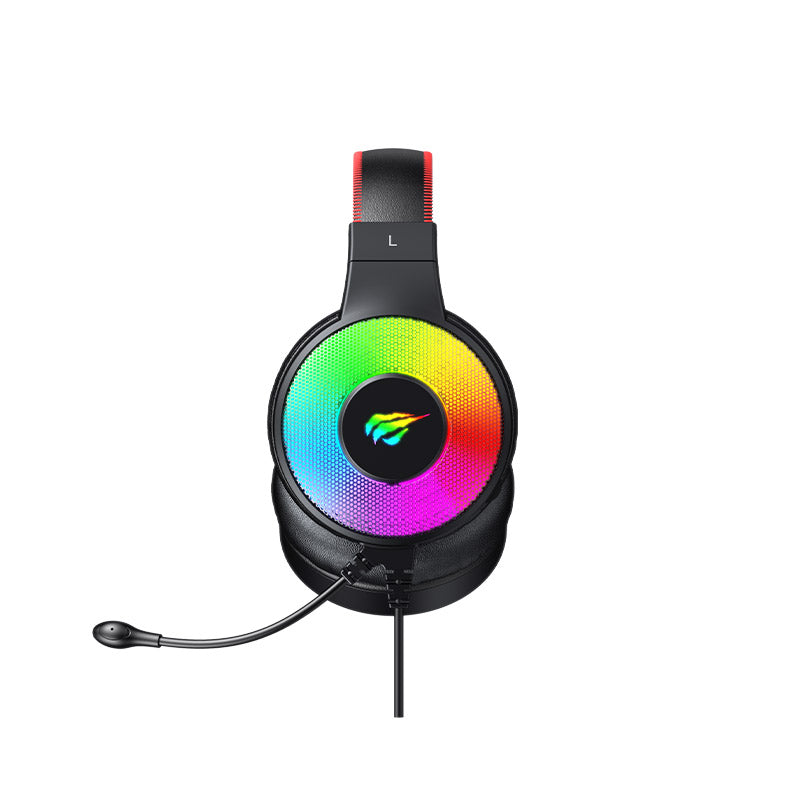 Audifonos Gamer Havit RGB con Microfono Cable USB y Aux Codigo H2013D