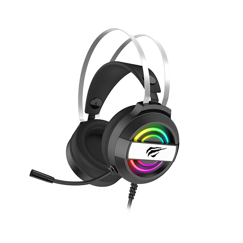 Audifonos Gamer Havit RGB con Microfono Cable USB y Aux Codigo H2026D