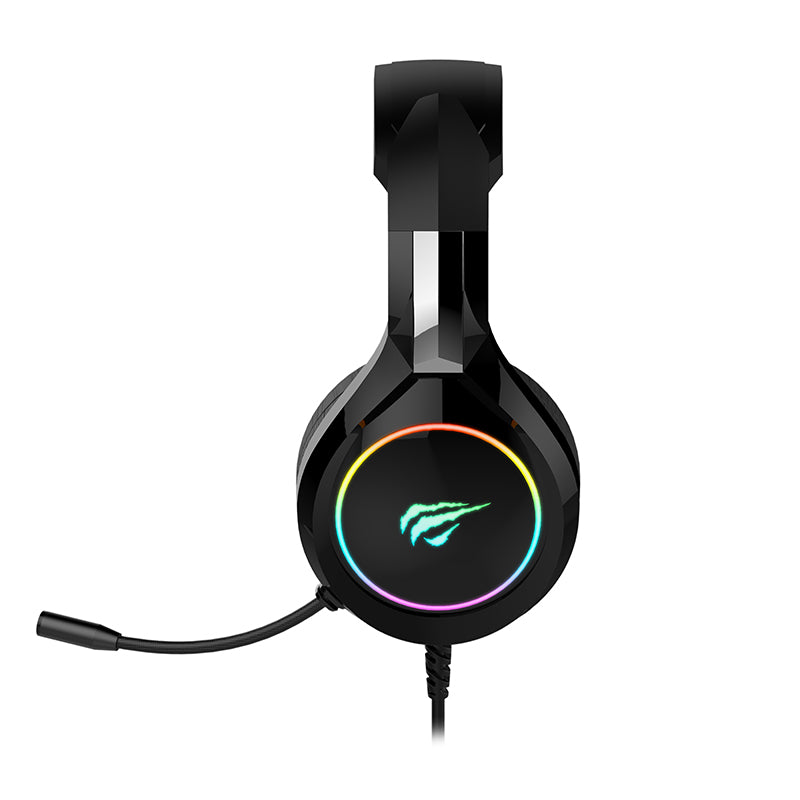 Audifonos Gamer Havit RGB con Microfono Cable USB y Aux Codigo HV-H2232D