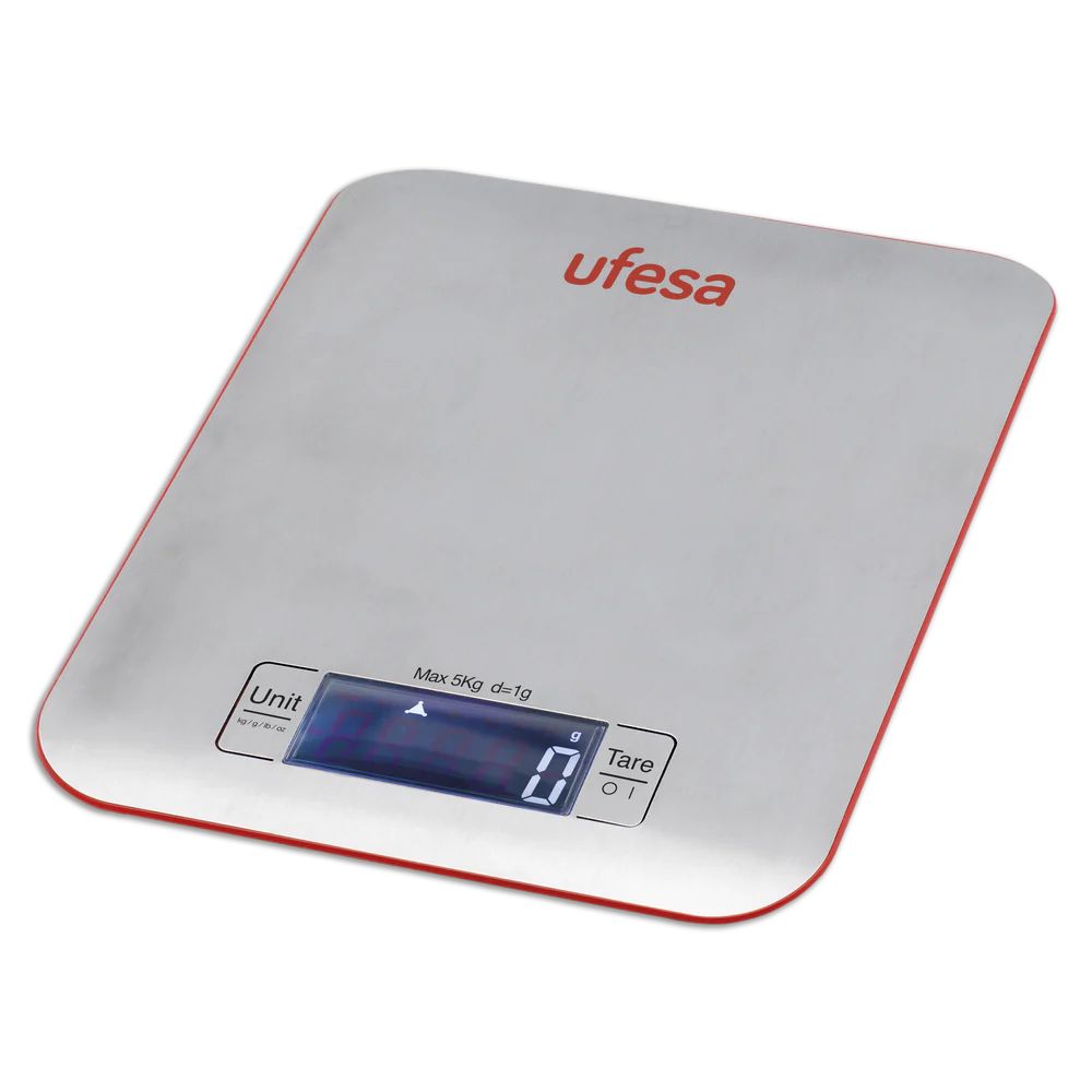 Bascula de Cocina Ufesa 5 Kg Acero Inox