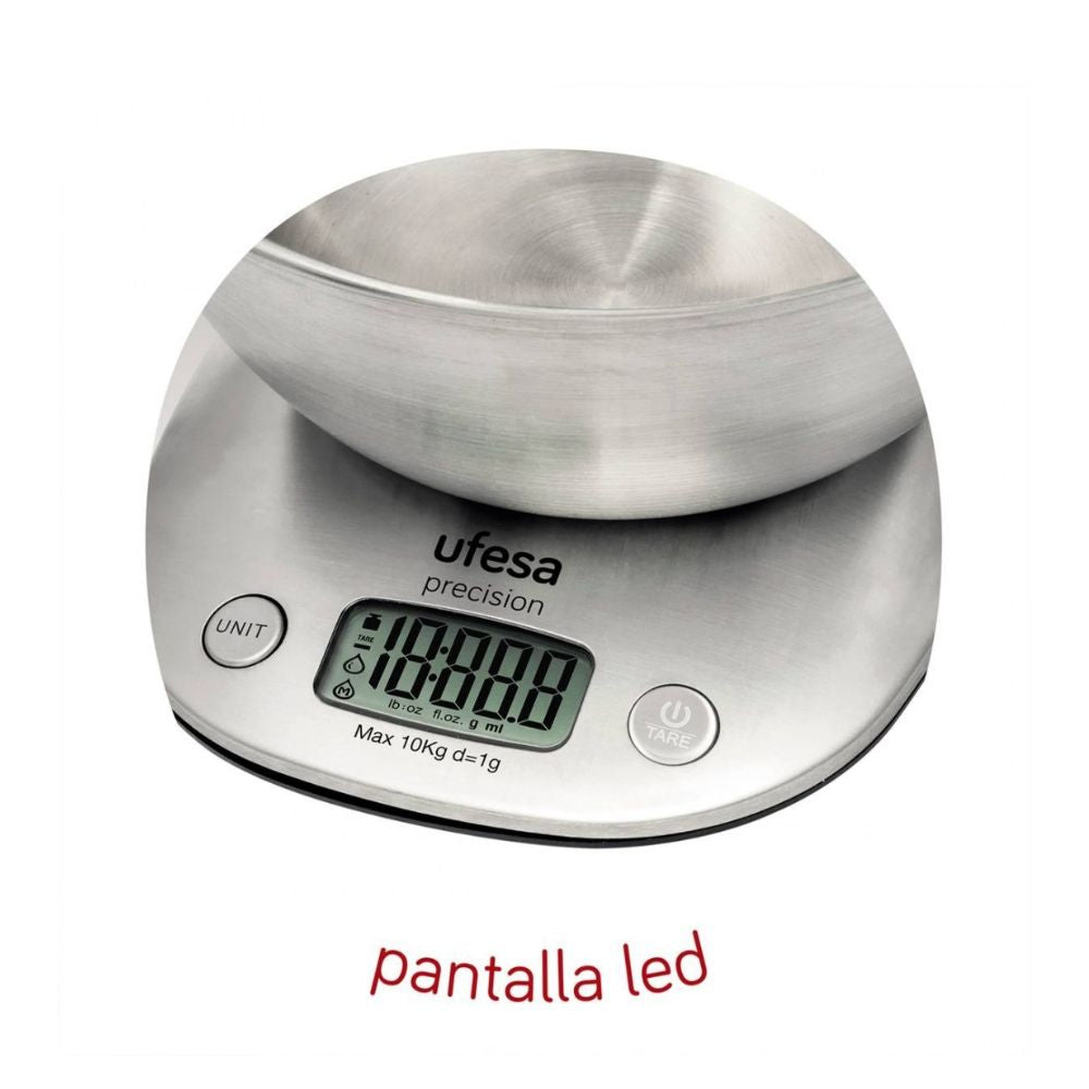 Báscula de cocina Ufesa BC1700 con Bol Acero Inox