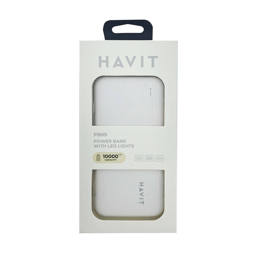 Batería Portátil 10000 mAh Havit PB89-WH