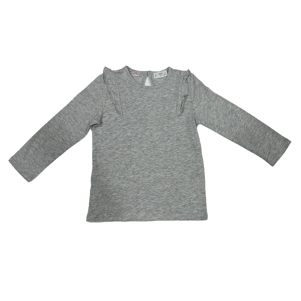 Blusa Mango Kids en Color Gris