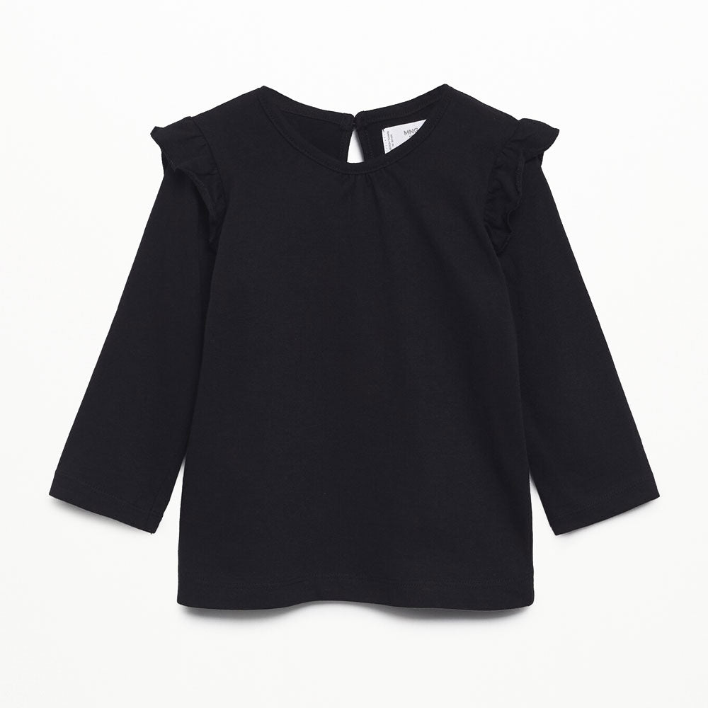 Blusa Mango Kids en Color Negro