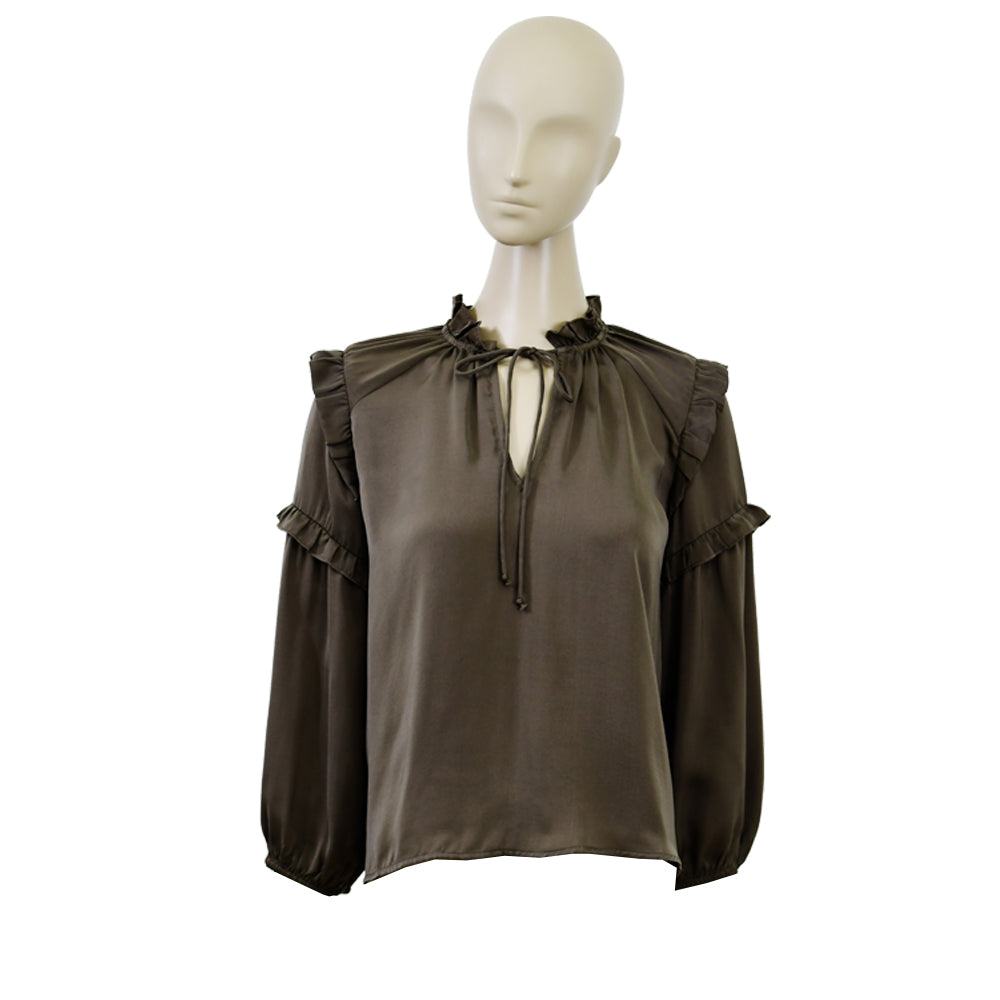 Blusa para Dama Mango Khaki  37035947