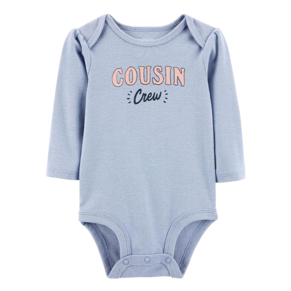 Body Carters de Algodon Cousin Crew Color Azul  V_1N986610