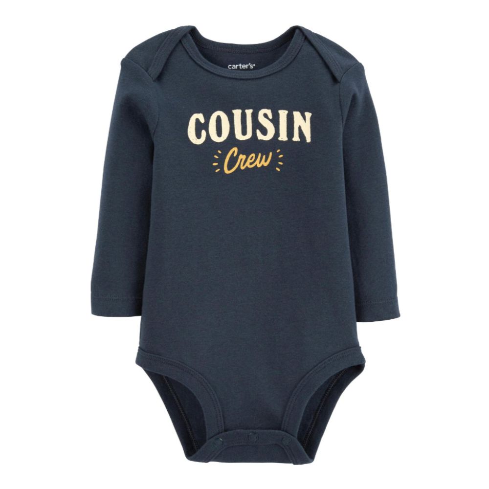 Body Carters de Algodon Cousin Crew Color Negro V_1O009710