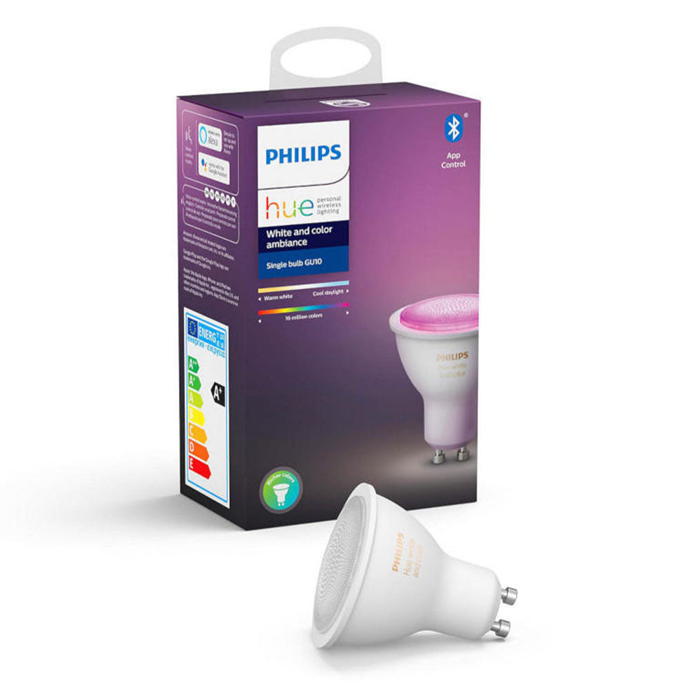 Bombilla Smart Philips HueWCA 5.7W GU10 EUR