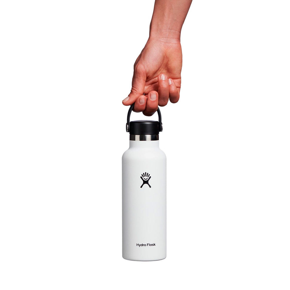 Botella Térmica Hydro Flask 532ml Tapa Flex Standar Blanco