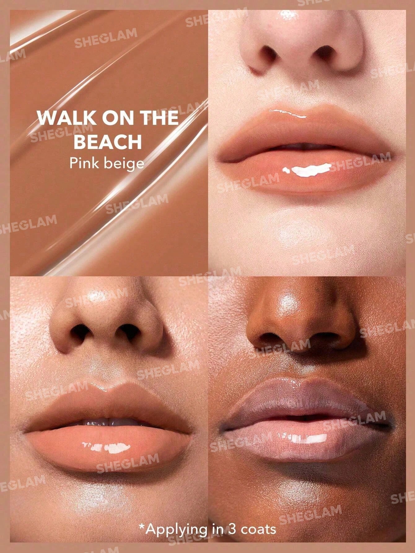 Brillo Labial Sheglam Rellenador de Labios Walk on the beach