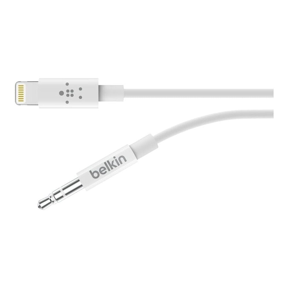 Cable de audio Belkin de 3,5 mm con conector USB Color Blanco