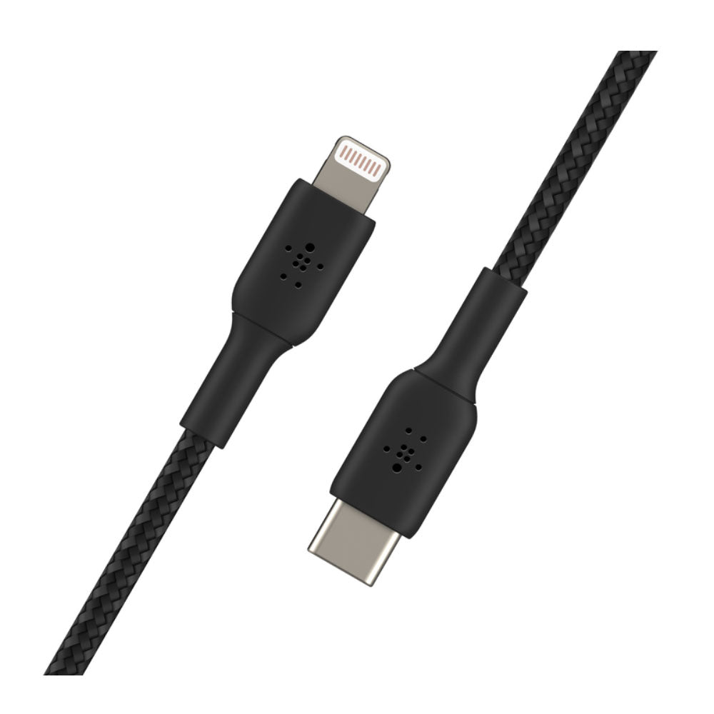 Cable USB-C Belkin To Ligth Braided de 1 Metro en Color Negro