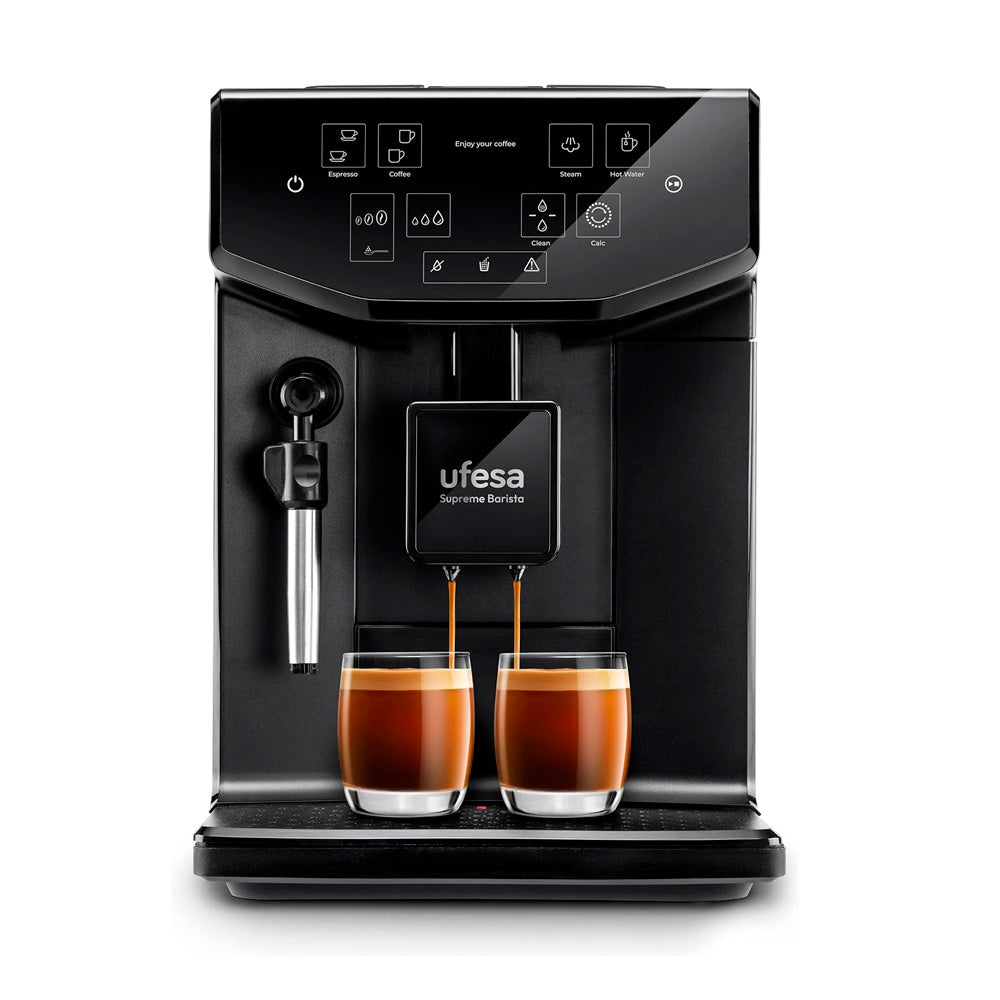 Cafetera Ufesa Superautomática Supreme Barista para café en Grano y Molido