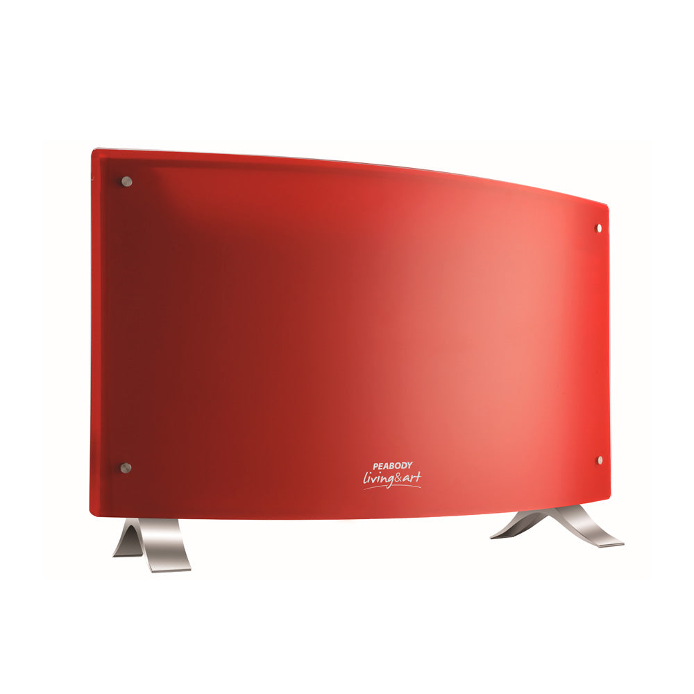 Calefactor Vitroconvector Eléctrico Peabody Curvo de 2000W para 60m3 PE-VQM20R